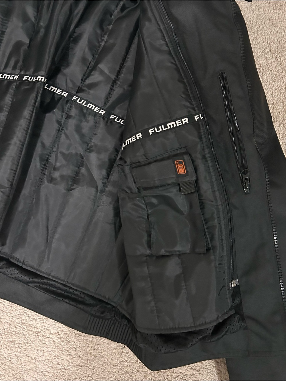 Fulmer Men's Black Performance Riding Jacket with Quilted Liner - Picture 6 of 7